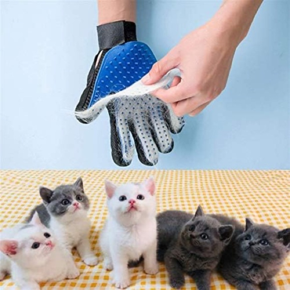 Cat grooming glove brush - Picture 4 of 5